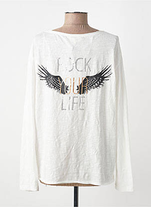 T-shirt manches longues manches longues blanc LOLA ESPELETA femme