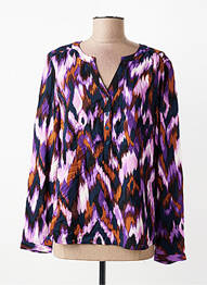 Blouse imprimé fantaisie manches longues violet STREET ONE femme