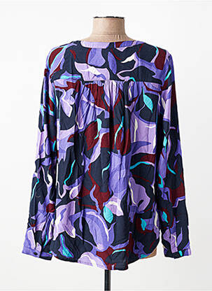 Blouse imprimé fantaisie manches longues violet STREET ONE femme