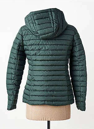 Doudoune manches longues a capuche vert LPB femme