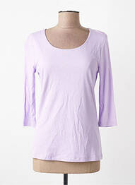 T-shirt coupe cintrée manches 3/4 violet STREET ONE femme