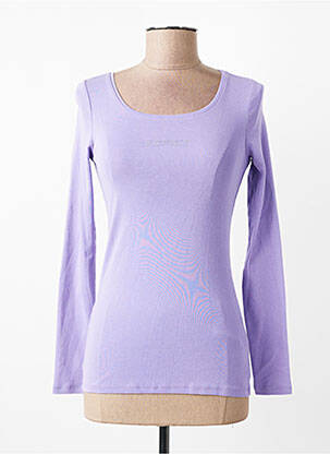 T-shirt manches longues manches longues violet ESPRIT femme