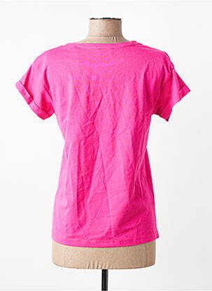 T-shirt coupe cintrée manches courtes rose C'EST BEAU LA VIE femme