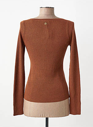 Pull coupe cintrée manches longues marron LOLA ESPELETA femme