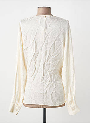 Top imprimé fantaisie manches longues beige KOCCA femme