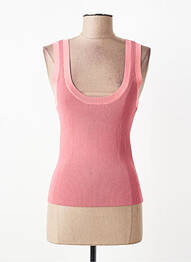 Débardeur stretch sans manche rose SUNCOO femme