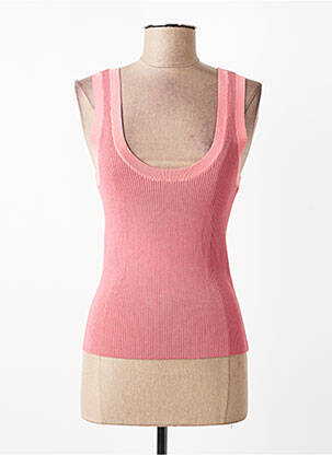 Débardeur stretch sans manche rose SUNCOO femme