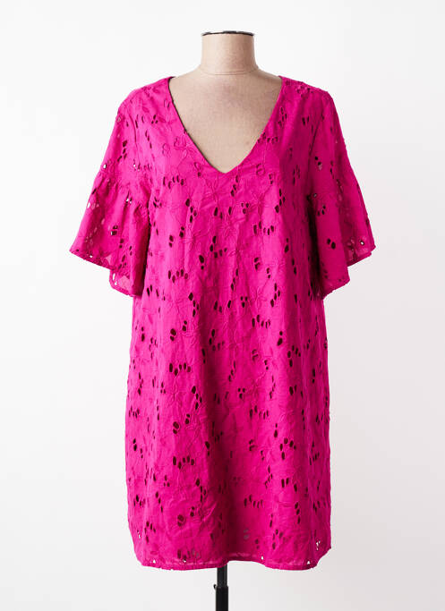 Robe courte manches courtes manches courtes rose LOLA ESPELETA femme