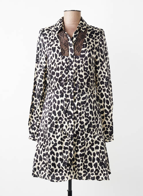 Robe courte manches longues manches longues noir KOCCA femme