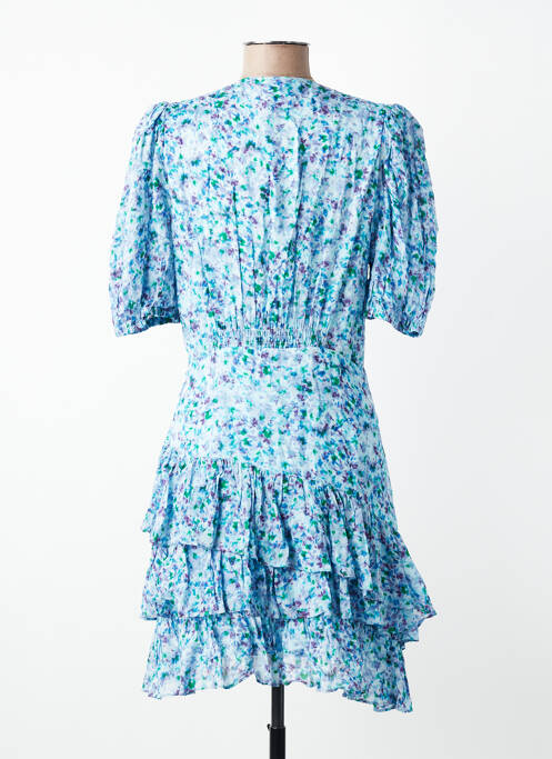 Robe courte manches courtes manches courtes bleu SUNCOO femme