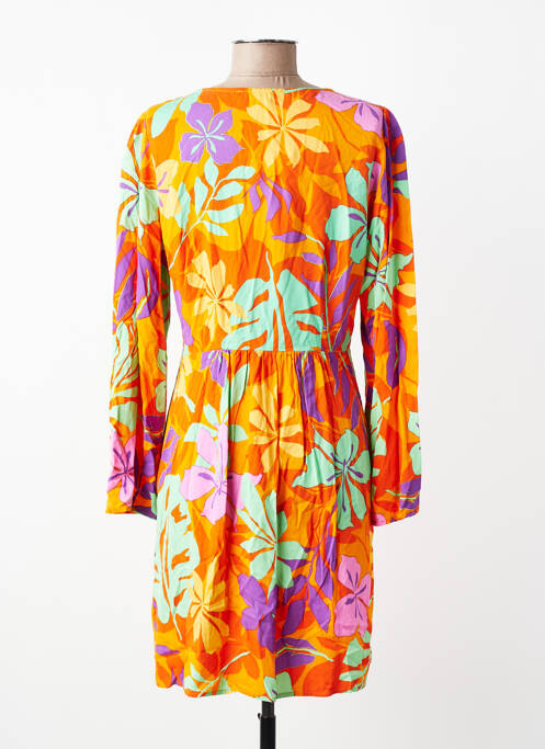 Robe courte manches longues manches longues orange LPB femme