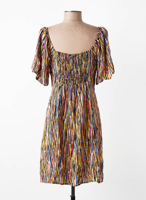 Robe mi-longue manches courtes manches courtes noir LOLA ESPELETA femme