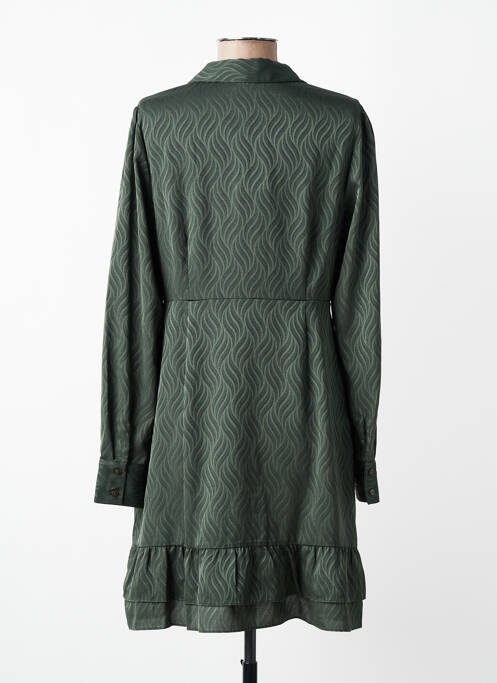 Robe courte manches longues manches longues vert LPB femme