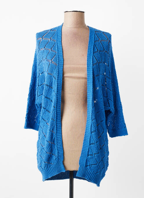 Gilet manches longues manches 3/4 bleu LOLA ESPELETA femme