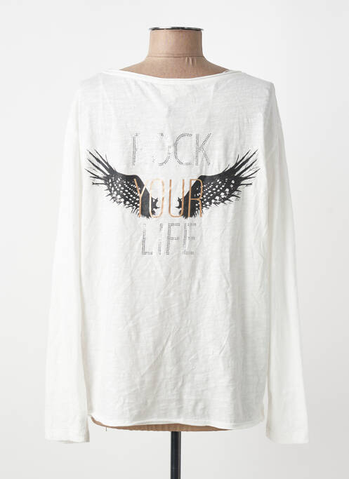T-shirt manches longues manches longues blanc LOLA ESPELETA femme