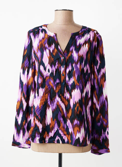 Blouse imprimé fantaisie manches longues violet STREET ONE femme