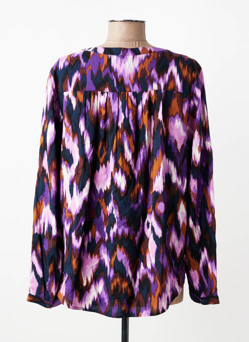 Blouse imprimé fantaisie manches longues violet STREET ONE femme