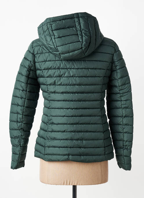 Doudoune manches longues a capuche vert LPB femme