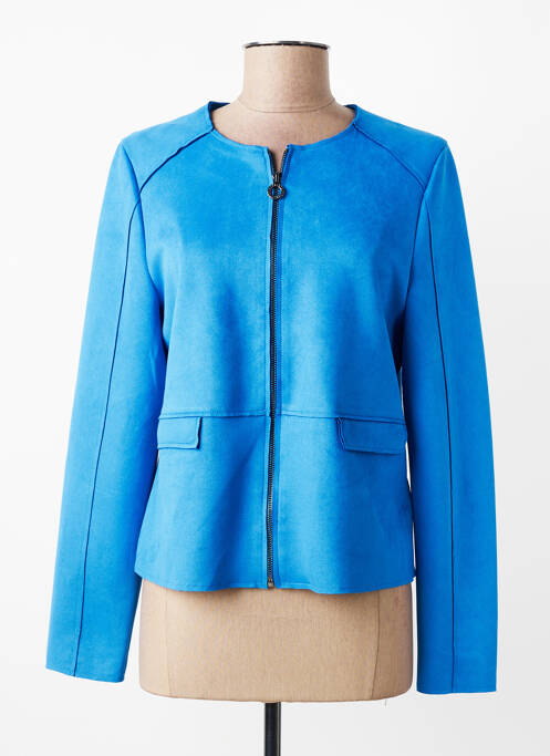 Veste casual col rond bleu STREET ONE femme