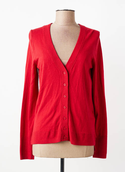 Gilet manches longues coupe cintrée rouge ESPRIT femme