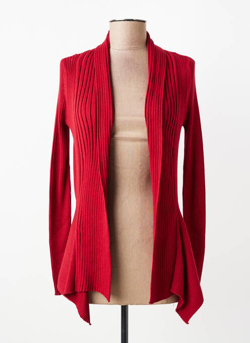 Gilet manches longues coupe cintrée rouge ESPRIT femme