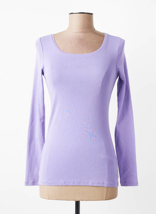 T-shirt manches longues manches longues violet ESPRIT femme