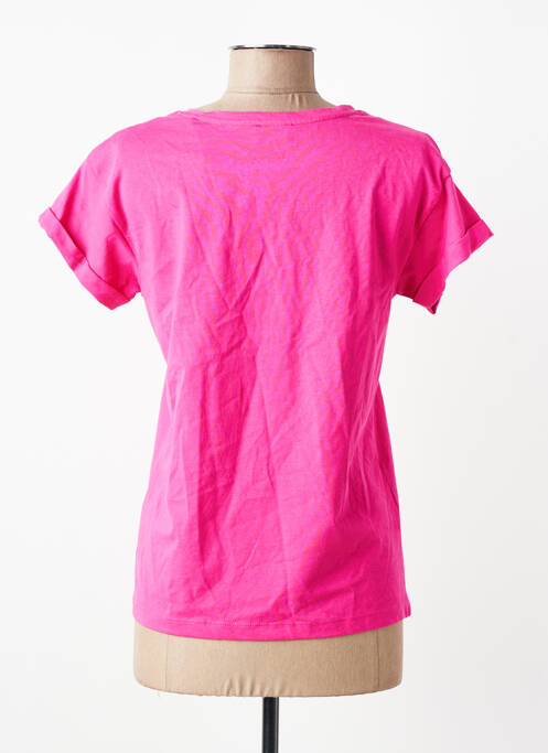 T-shirt coupe cintrée manches courtes rose C'EST BEAU LA VIE femme