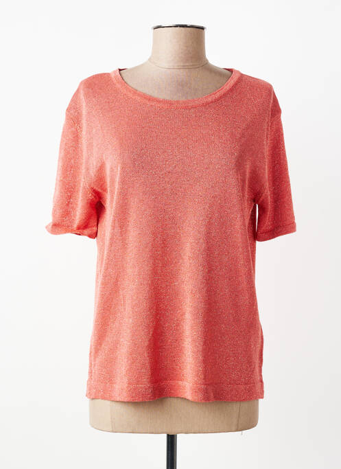 T-shirt coupe droite manches courtes orange LOLA ESPELETA femme