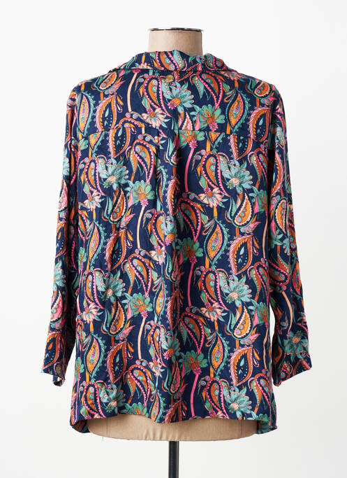 Top imprimé fantaisie manches 3/4 bleu LOLA ESPELETA femme