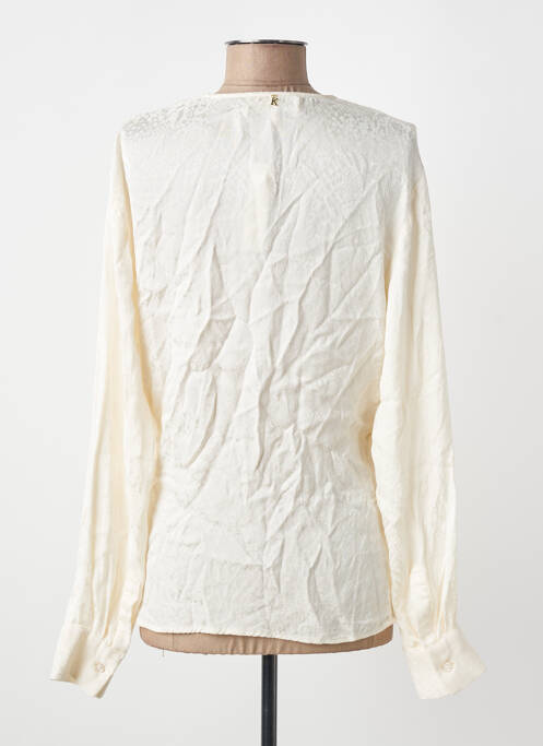 Top imprimé fantaisie manches longues beige KOCCA femme