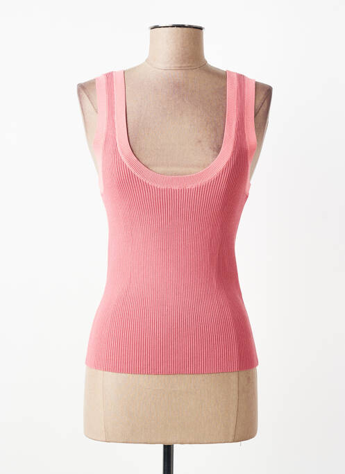 Débardeur stretch sans manche rose SUNCOO femme