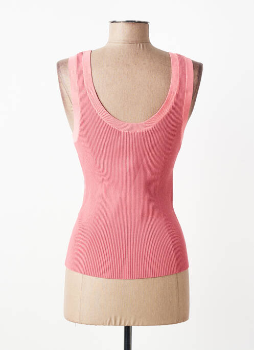 Débardeur stretch sans manche rose SUNCOO femme