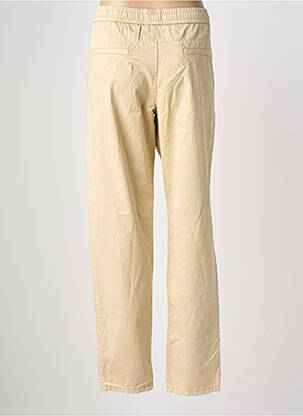Pantalon droit taille élastique beige ESPRIT femme