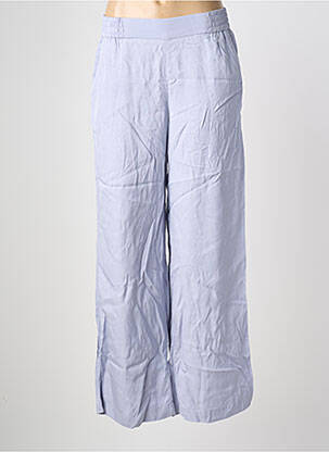 Pantalon droit taille élastique bleu ESPRIT femme