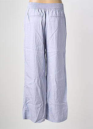 Pantalon droit taille élastique bleu ESPRIT femme