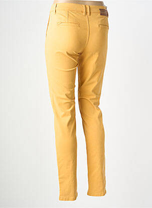 Pantalon chino tissage popeline taille normale jaune LOLA ESPELETA femme