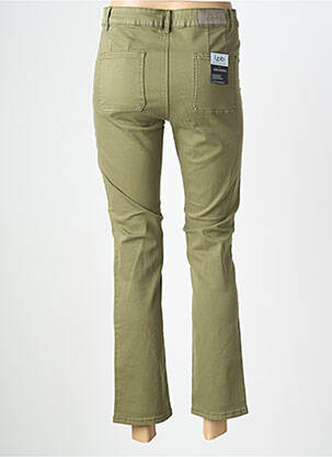 Pantalon 7/8 fermeture zippée sous rabat boutonné vert LPB femme