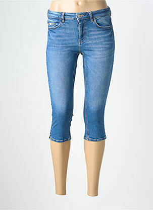 Corsaire tissage denim bleu EDC femme