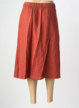 Jupe mi-longue coupe évasée marron ESPRIT femme
