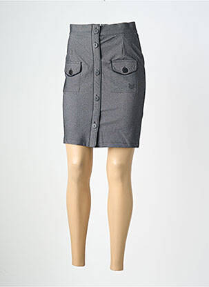 Jupe courte poches gris HBT femme