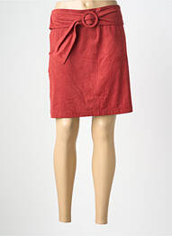 Jupe courte coupe droite orange MOLLY BRACKEN femme