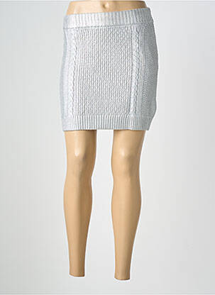 Jupe courte coupe droite gris ESPRIT femme