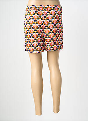 Jupe short tissage popeline noir LOLA ESPELETA femme