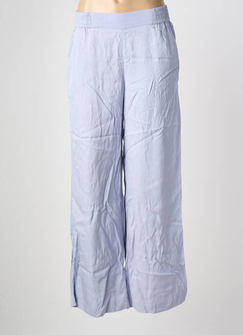 Pantalon droit taille élastique bleu ESPRIT femme