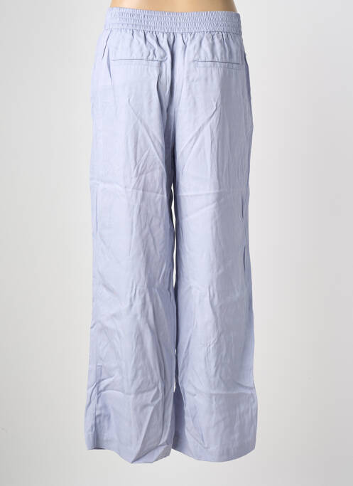 Pantalon droit taille élastique bleu ESPRIT femme