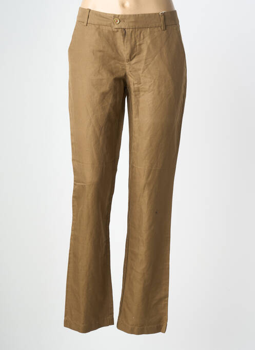 Pantalon coupe droite taille normale marron ESPRIT femme