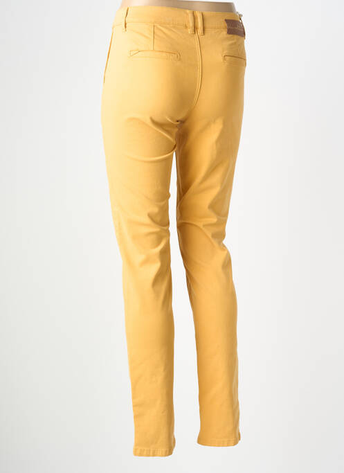 Pantalon chino tissage popeline taille normale jaune LOLA ESPELETA femme
