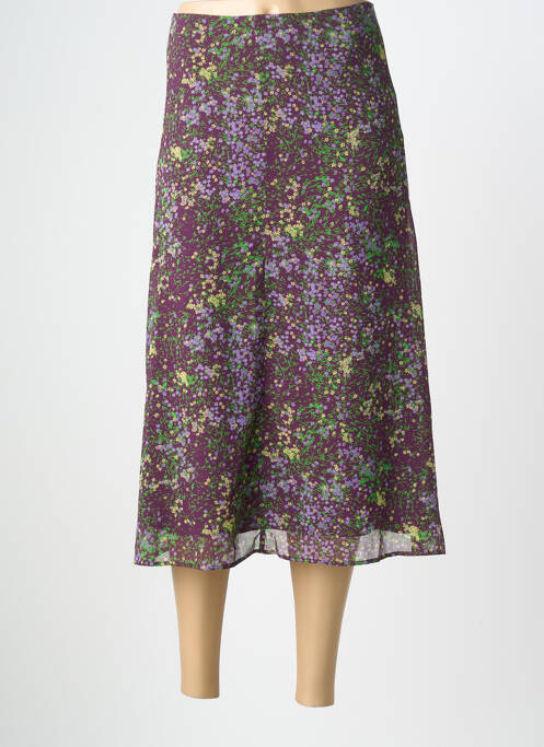 Jupe longue imprimé fantaisie violet ESPRIT femme