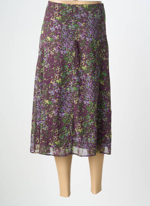 Jupe longue imprimé fantaisie violet ESPRIT femme