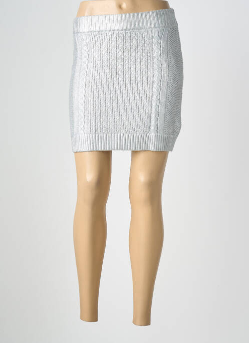 Jupe courte coupe droite gris ESPRIT femme